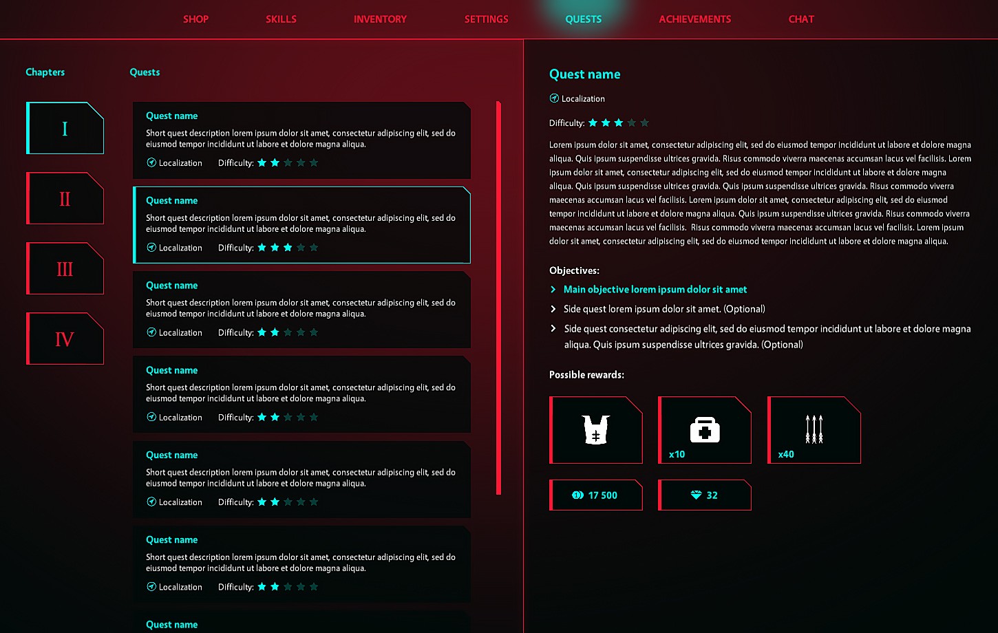 Cyberpunk GUI / UI Kit