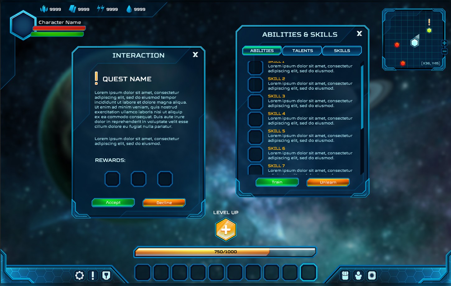 Sci-Fi GUI