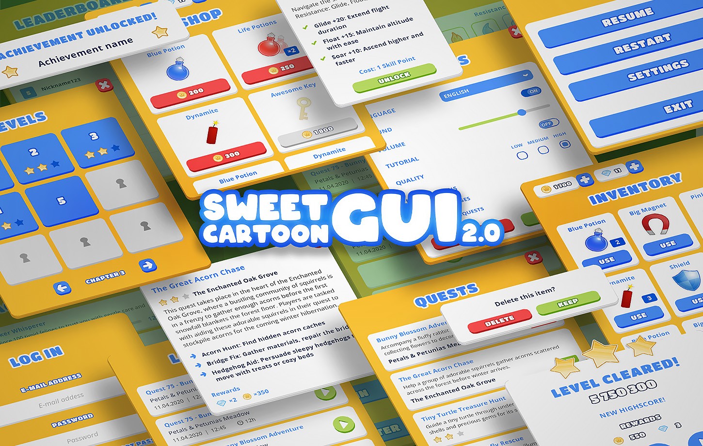 Cartoon sweet GUI 2.0