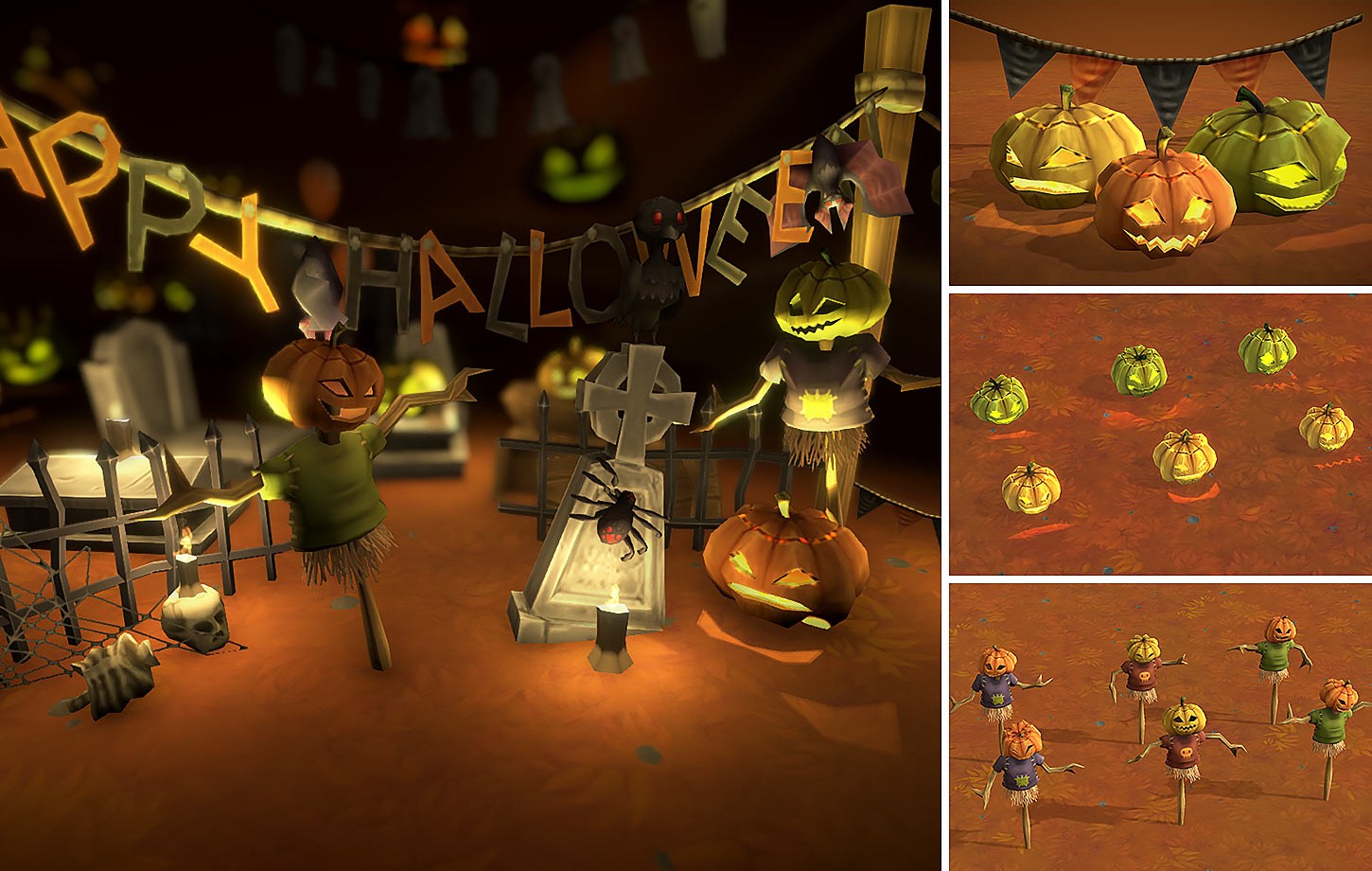 Halloween Lowpoly Props