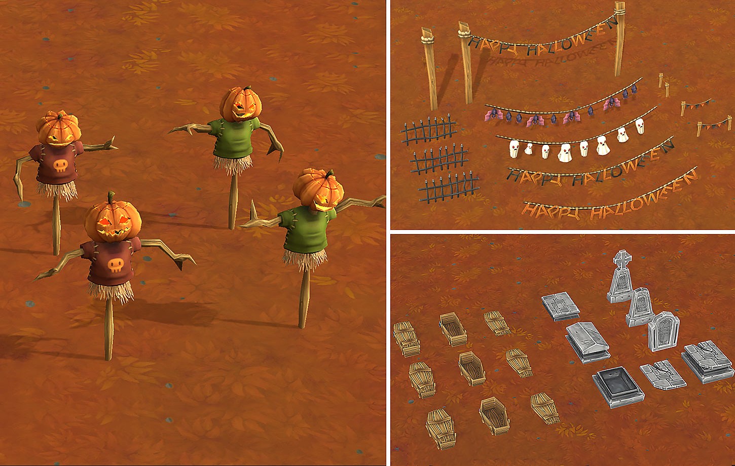 Halloween Lowpoly Props