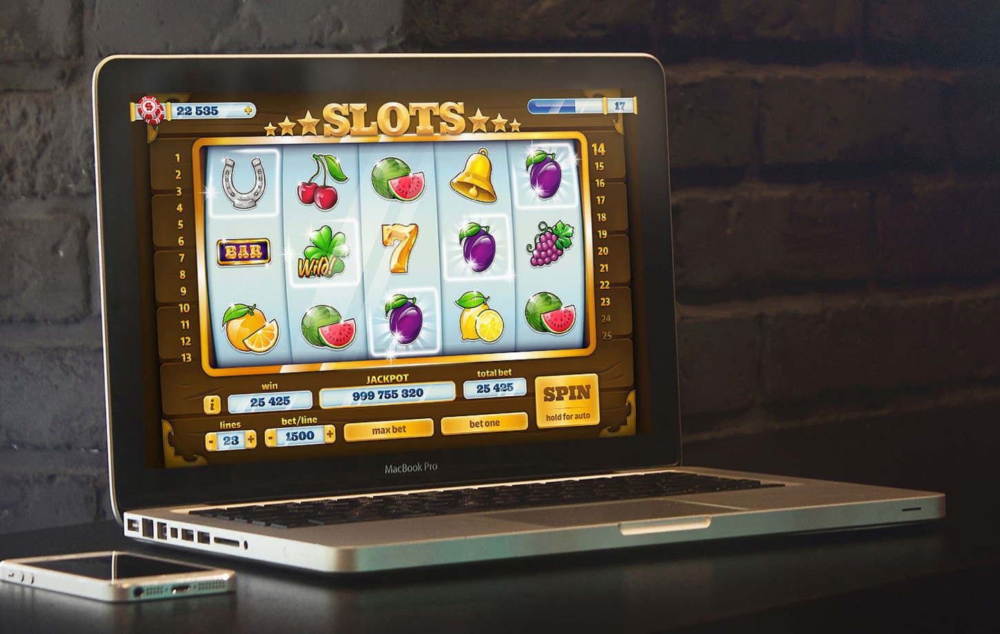 Slots Cassino UI Animated GUI Game Kit